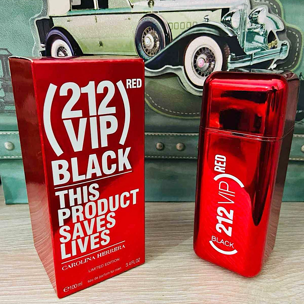 Vip Black Red Carolina 212 Vip Red Hombre 212 VIP BLACK RED